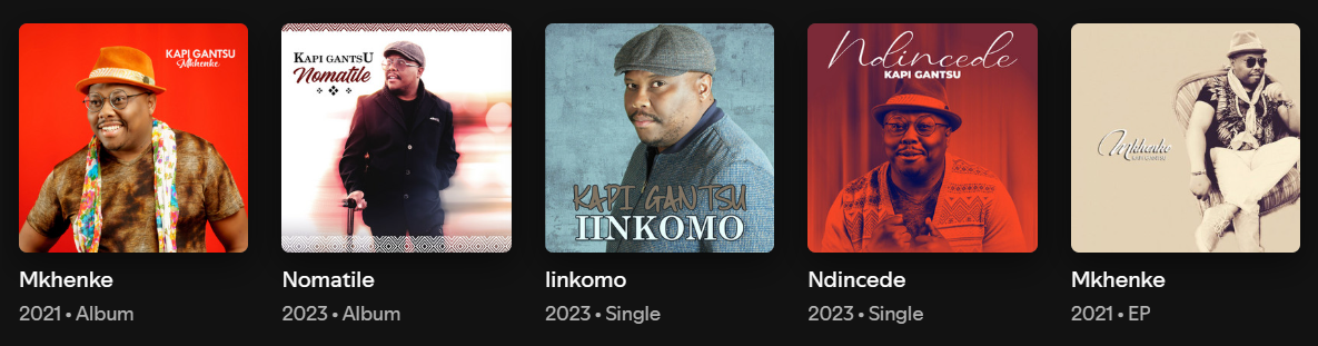 Kapi Gantsu Afro-Jazz and Afro-Soul artist and founder of Pika Records